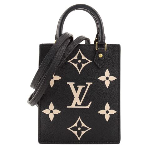 Louis Vuitton Petit Sac Plat Bag Bicolor Monogram Empreinte Giant